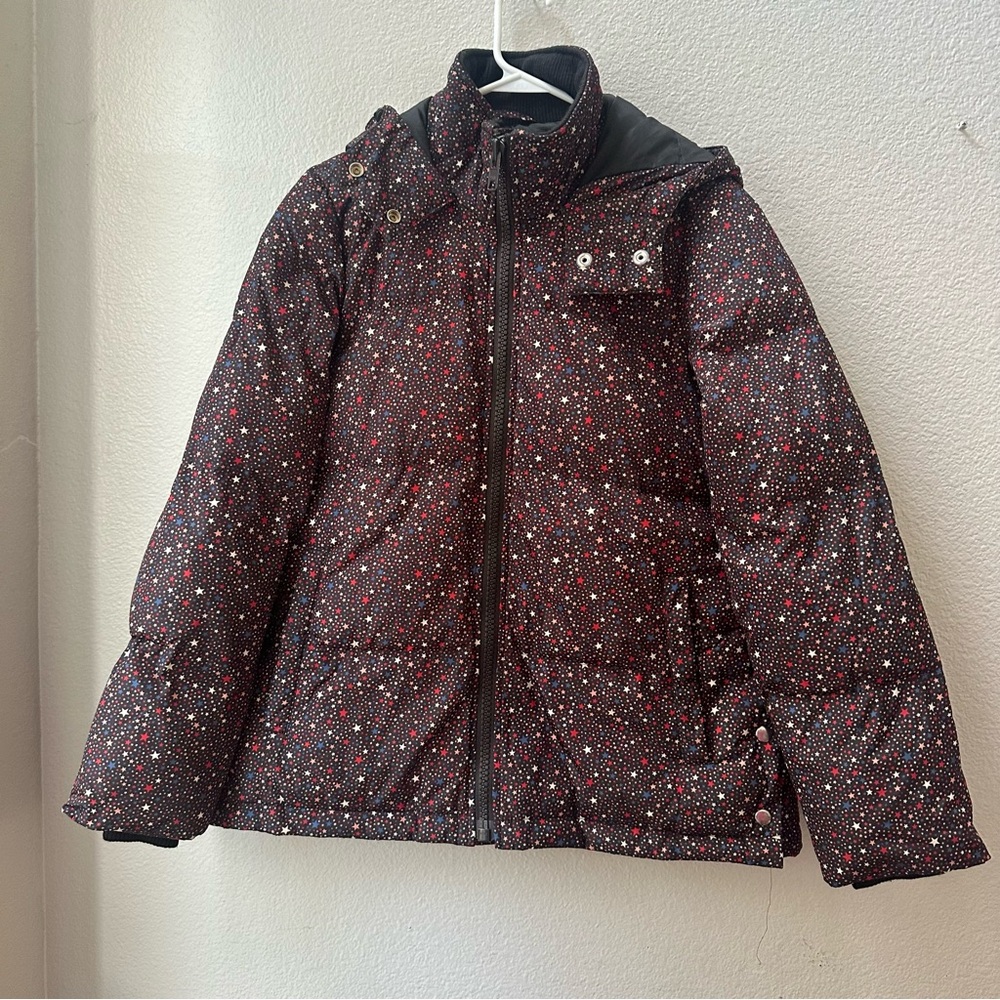 Madewell Quilted Puffer Parka jacket in Starry Night women’s S